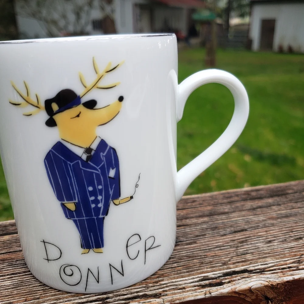 Pottery Barn Reindeer 'Donner' Mug